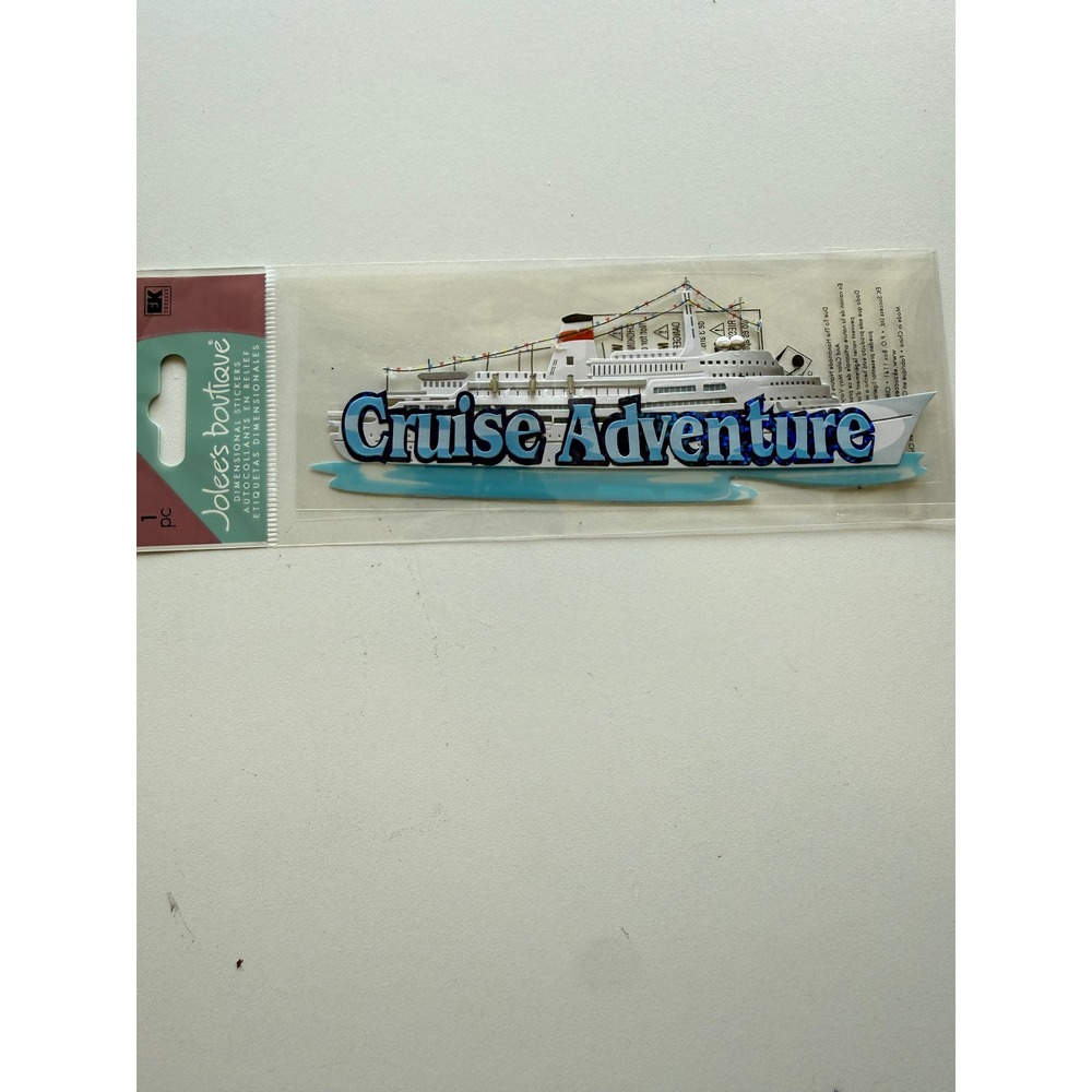 Jolee's Boutique Cruise Adventure Dimensional Sticker EK Success Scrapbook Ship